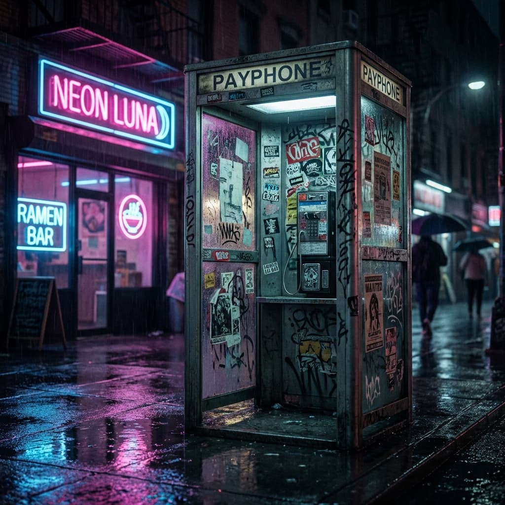 Street Payphone Night